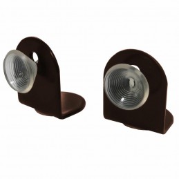 Odbój drzwiowy z przyssawką 30x37mm brązowy podłogowy mod. VENTOSA 2szt. R502