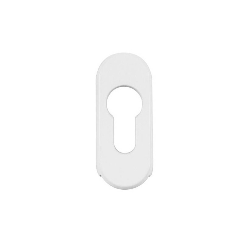Szyld wkładki owalny 70x29mm aluminiowy biały 1 szt. mod.3700