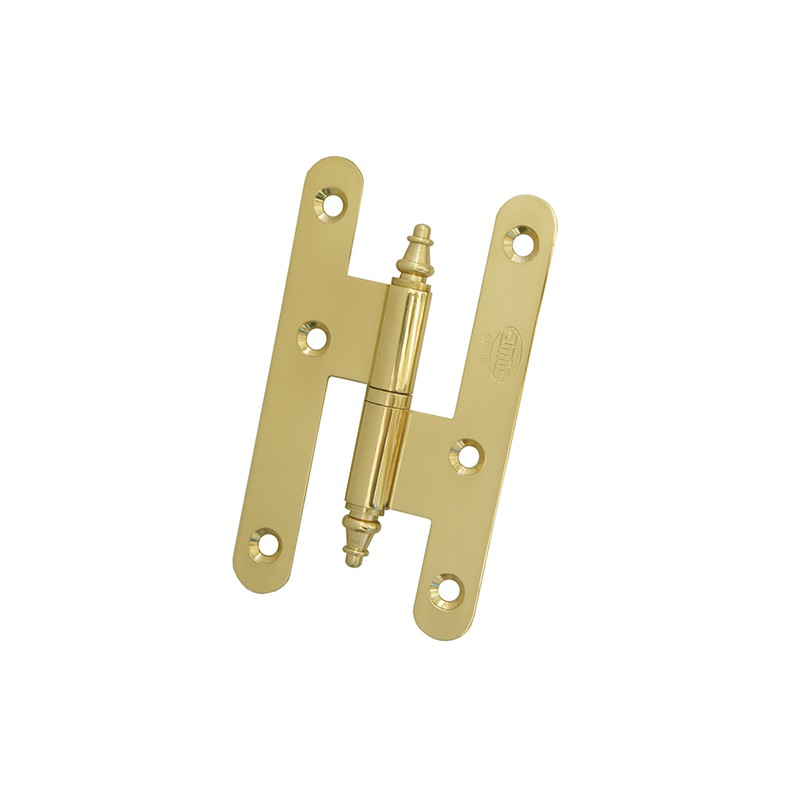 Zawias do drzwi 100x58 mosiądz połysk rozłączny LEWY(pl) mod. 407