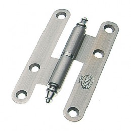 Zawias do drzwi 100x58 mosiądz chrom mat rozłączny PRAWY (pl) mod. 407