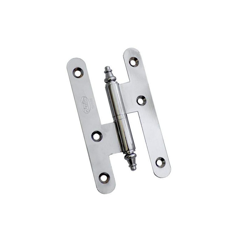 Zawias do drzwi 100x58 mosiądz chrom połysk rozłączny PRAWY (pl) mod. 407