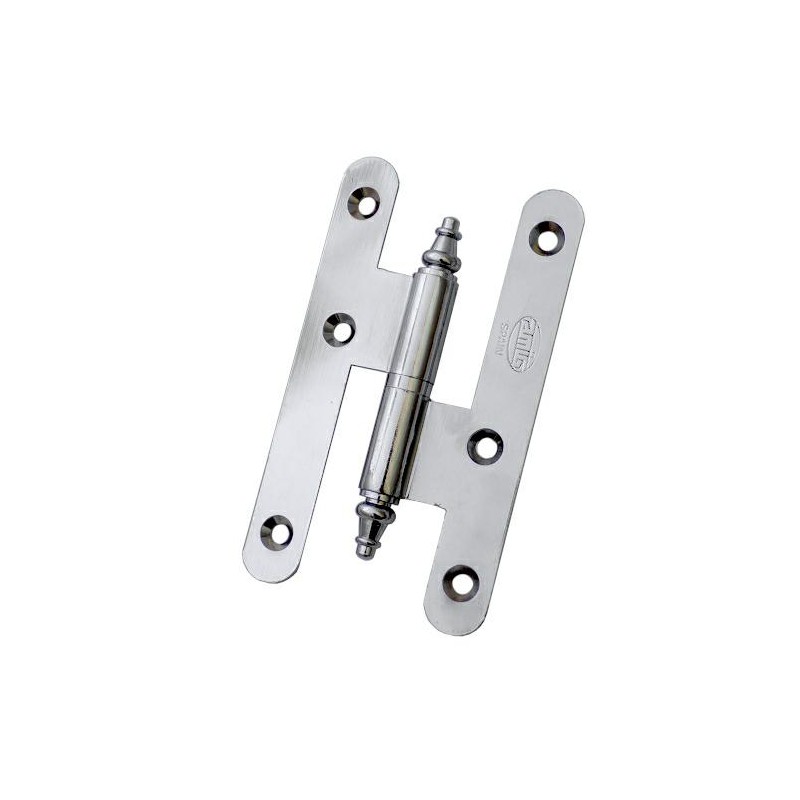 Zawias do drzwi 100x58 mosiądz chrom połysk rozłączny LEWY (pl) mod. 407