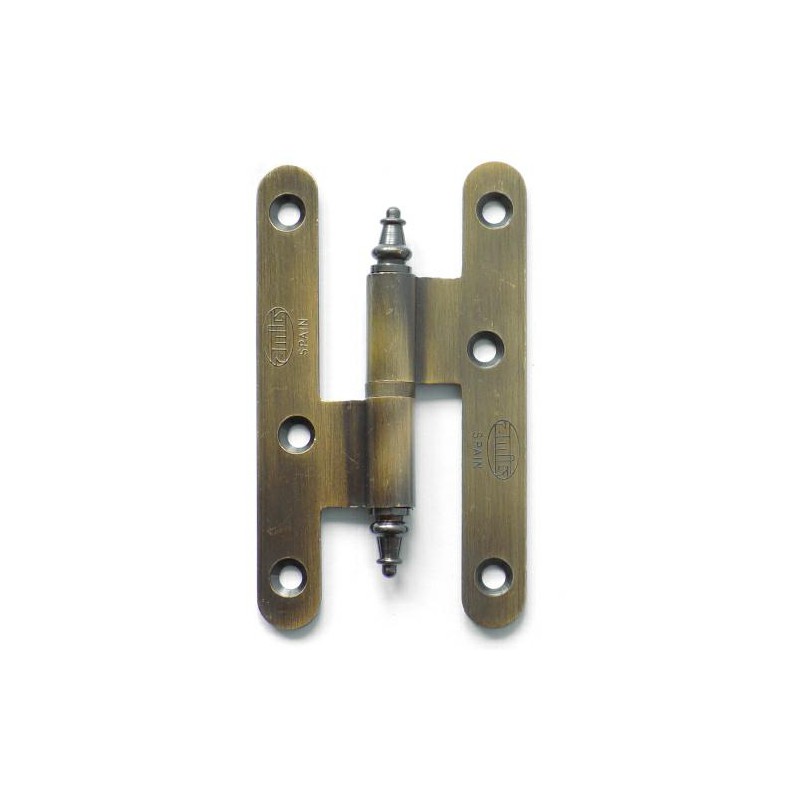 Zawias do drzwi 100x58mm mosiądz złoto antyczne rozłączny PRAWY (pl) mod. 407