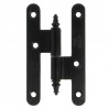 Zawias do drzwi 100x58 mosiądz czarny rozłączny LEWY (pl) mod. 407