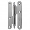 Zawias do drzwi 80x41mm mosiężny chrom połysk rozłączny PRAWY (pl) mod. 407