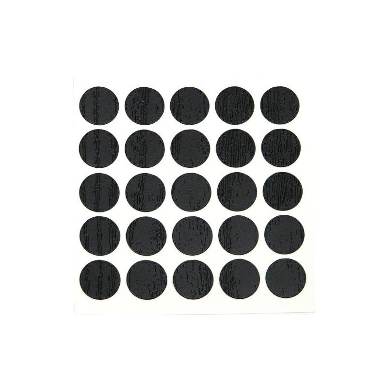 Zaślepka meblowa przyklejana 12mm czarna 50szt. mod.614