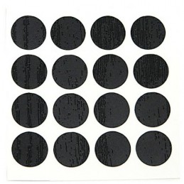 Zaślepka meblowa przyklejana 18mm czarna 48szt. mod.614