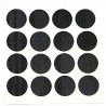 Zaślepka meblowa przyklejana 18mm czarna 48szt. mod.614