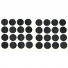 Zaślepka meblowa przyklejana 18mm czarna 48szt. mod.614