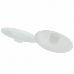 Zaślepka meblowa wciskana 17mm plastik biała 10szt. mod.20