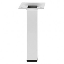 Noga meblowa stalowa wys.150mm kwadrat 25x25mm biała mod.3 DIS