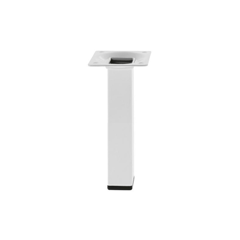 Noga meblowa stalowa wys.150mm kwadrat 25x25mm biała mod.3 DIS