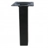 Noga meblowa stalowa wys.150mm kwadrat 25x25mm czarna mod.3 display