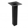 Noga meblowa stalowa wys.150mm kwadrat 25x25mm czarna mod.3 display