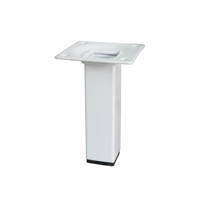 Noga 3-25x25x100 kwadrat biała