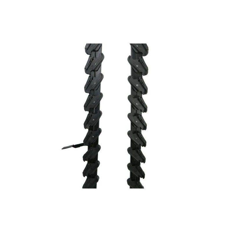 Komplet prowadnic do lameli ruchomych h:1286mm L:27 czarne mod.PR54N