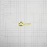 Haczyki oczkowe wkręcane 2,5x26mm oczko 5,5mm mosiądzowane 22szt.