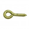 Haczyk wkręcany 2x16mm oczko 4mm mosiądzowany 26szt.
