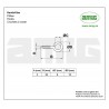 Haczyki oczkowe wkręcane 3x35mm oczko 9mm cynkowane 21szt.| AGAS