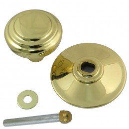 Gałka drzwiowa stała mod. 15 - 70mm pełna mosiądz lakierowany