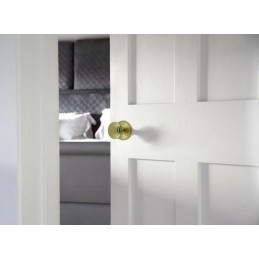 Gałka drzwiowa stała mod. 15 - 70mm pełna mosiądz lakierowany