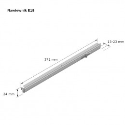 Nawiewnik 372mm brązowy 4200EA wsuwany mod.Trimvent Select E18