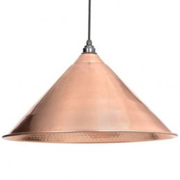 Lampa Hockley 51cm różowa / młotkowane wnętrze
