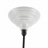 Lampa Harborne 40cm biała miedź młotk.