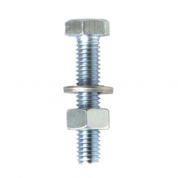 Śruba M6x20mm z podkładką i nakrętką cynkowana 9 szt.