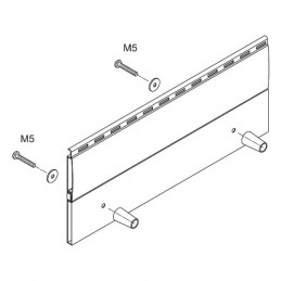 Odbojnik rolety 60mm M5 ciemny brąz 2 szt.
