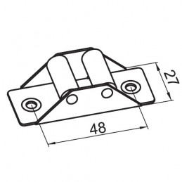 Prowadnica taśmy roletowej metalowa