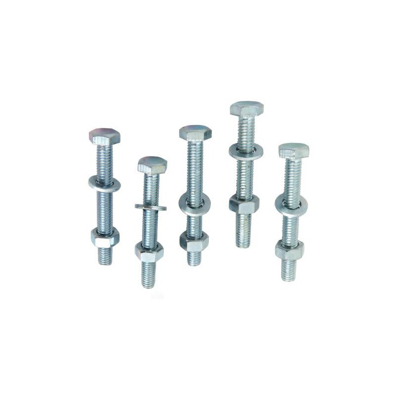 Śruba M6x50mm z podkładką i nakrętką cynkowana 5 szt.