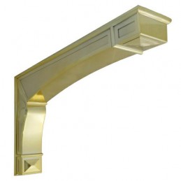 Wspornik półki mosiądzowany 142x240mm mod. DEA 24