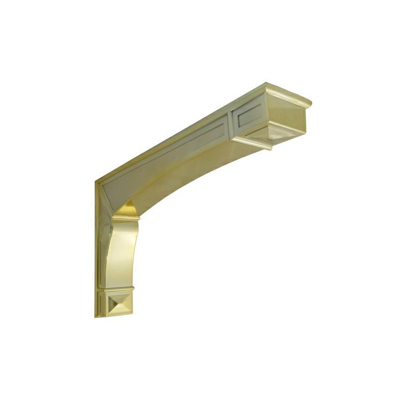 Wspornik półki mosiądzowany 142x240mm mod. DEA 24