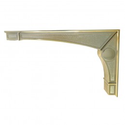 Wspornik półki mosiądzowany 142x240mm mod. DEA 24