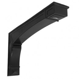 Wspornik półki czarny 142x240mm mod. DEA 24