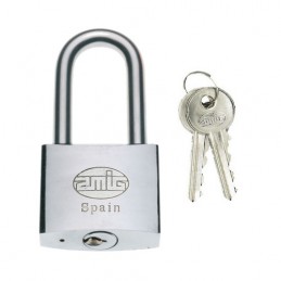 Kłódka długie ucho 30mm mosiężna chrom mod.61 DIS