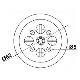 Noga meblowa wys.100mm niklowana mod.8