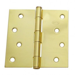 Zawias do drzwi 101,6x101,6mm stal złoty połysk splatany 2szt. mod.1010