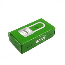 Kłódka 20mm długie ucho mosiężna matowa mod.3