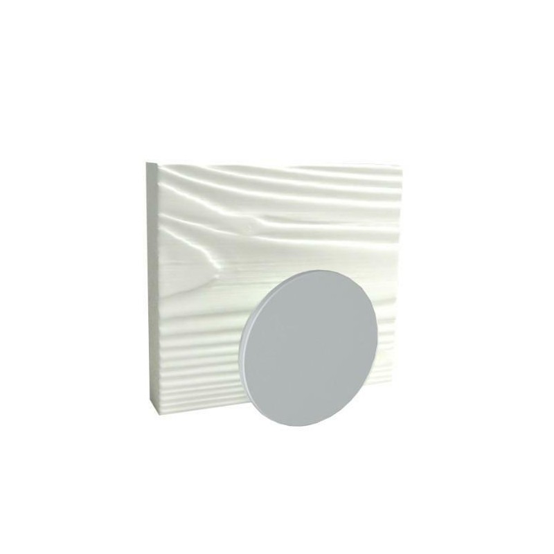 Wieszak drewniany NATURALIA sosna biała 1 kółko srebrne ref. 601