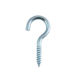Hak półpełny haczyk wkręcany 4x48mm cynkowany 6szt.