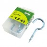 Haczyki półpełne 4,3x63mm cynkowane półoczka wkręcane 3szt.