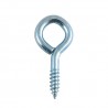 Haczyki oczkowe wkręcane 3x30mm oczko 9mm cynkowane 25szt.
