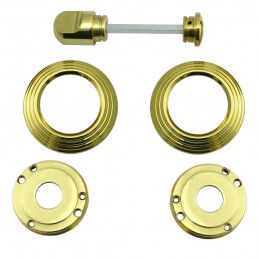 Szyld WC z pokrętłem (310) rozeta 57mm mosiądz t.4mm mod.269