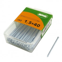 Gwoździe do betonu 1,5x40 żelazne cynkowane 82 sztuki