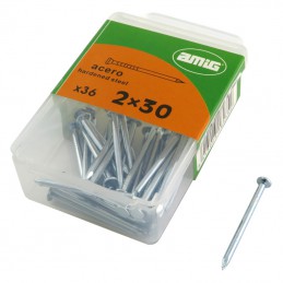 Gwoździe 2x30mm stalowe cynkowane 36 sztuk