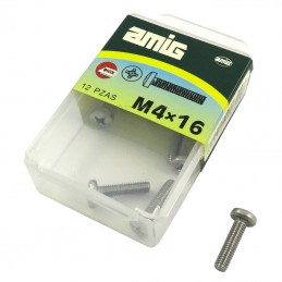 Śruby M4x16mm inox łeb walcowy PH DIN7985 12szt.