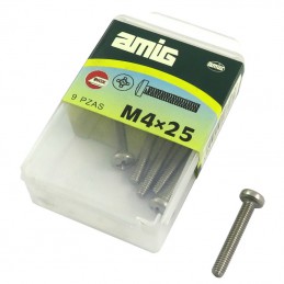 Śruba M4x25mm inox łeb walcowy PH DIN7985 9szt.