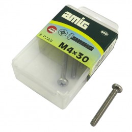 Śruba M4x30mm inox łeb walcowy PH DIN7985 8szt.